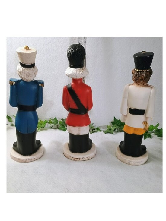 VGUC: Vintage Universal Statuary Christmas Band Set Cymbals, Drummer & Trumpet - Picture 2 of 6